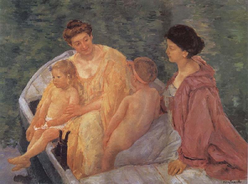 Mary Cassatt Mother and son in the boat China oil painting art